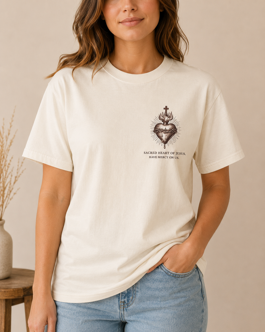 Sacred Heart of Jesus Adult Tee