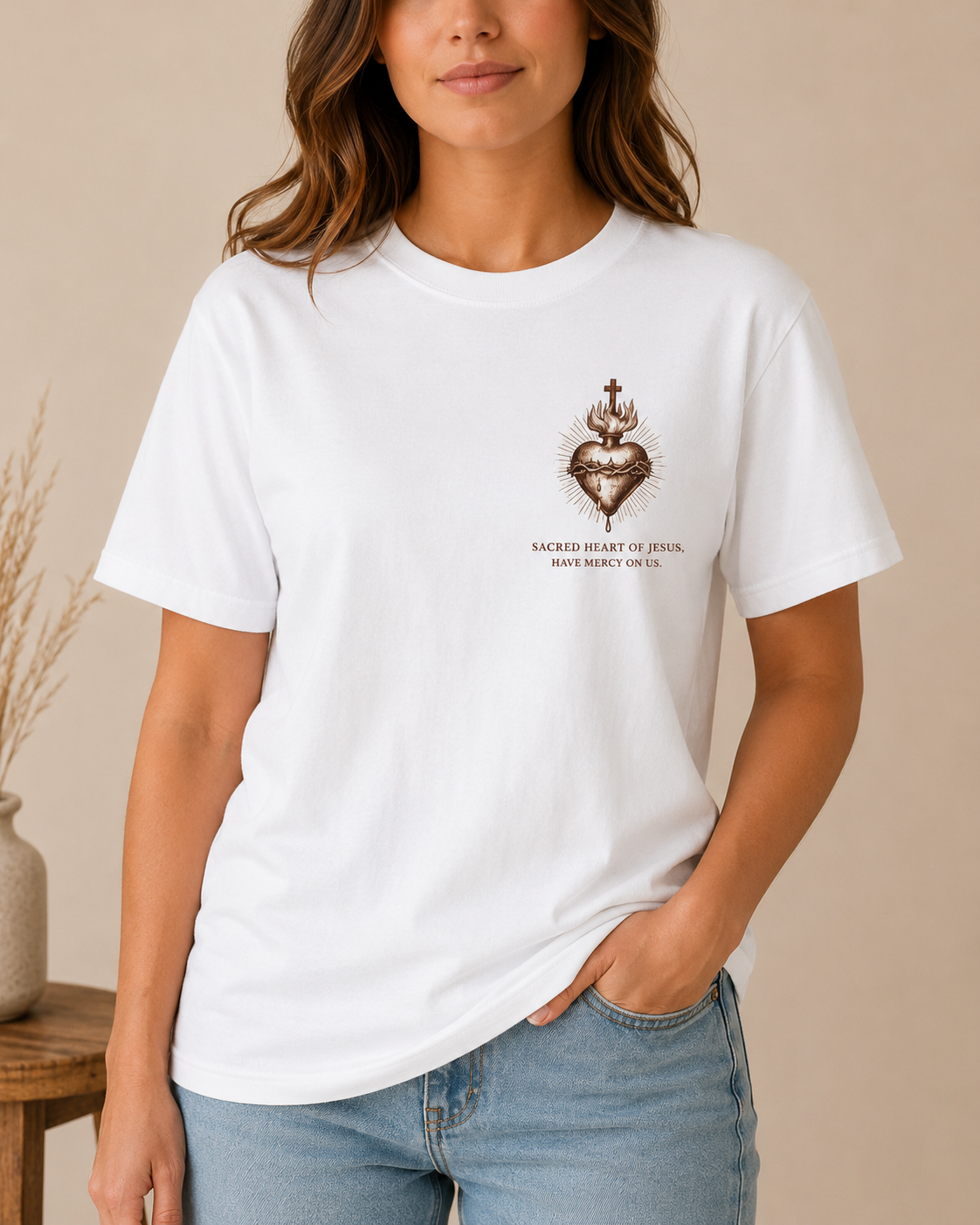 Sacred Heart of Jesus Adult Tee
