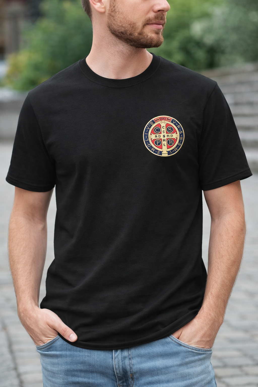 Saint Benedict Adult T-Shirt