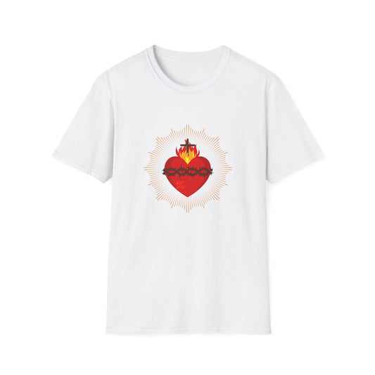 Sacred Heat of Jesus Adult T-Shirt