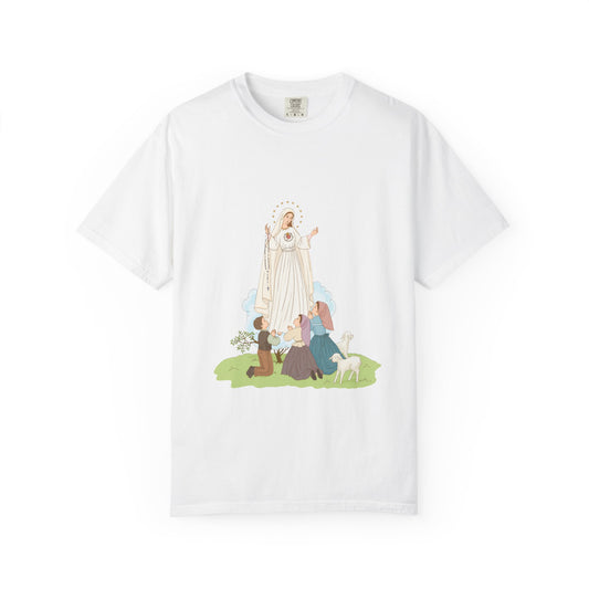 Our Lady of Fatima and the Three Shepherd Children Shirt